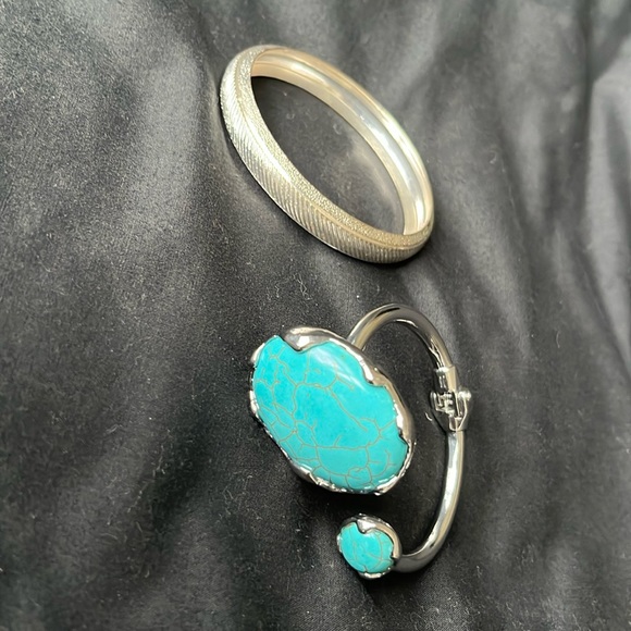 Silver and Turquoise Bracelets NWOT - Picture 1 of 7